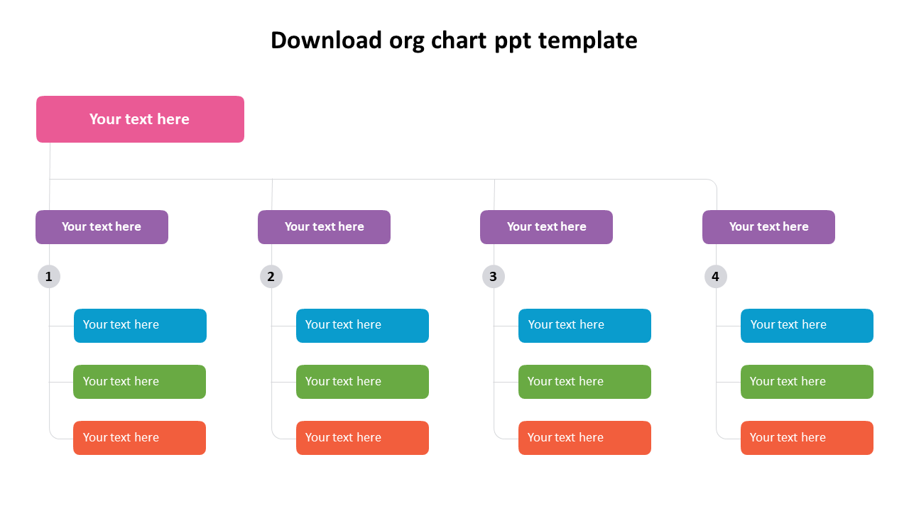 Download org chart ppt template for business 